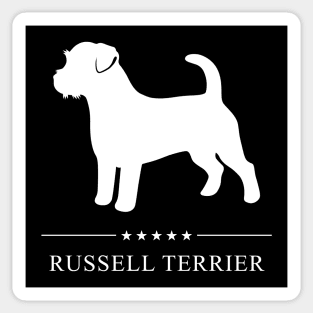 Russell Terrier Dog White Silhouette Sticker